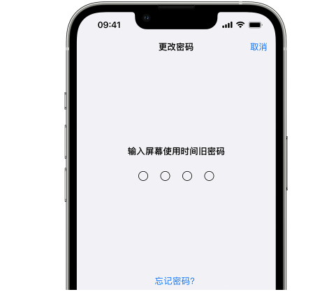 船山iPhone屏幕维修分享iPhone屏幕使用时间密码忘记了怎么办 