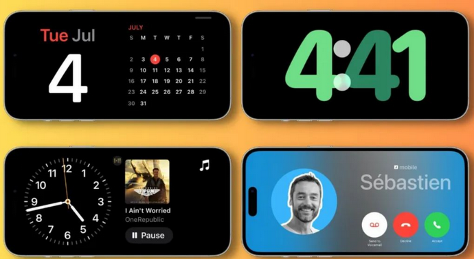 船山苹果手机维修分享iOS17横屏充电待机显示有什么好处 
