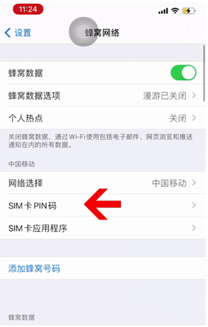 船山苹果14维修网分享如何给iPhone14的SIM卡设置密码 